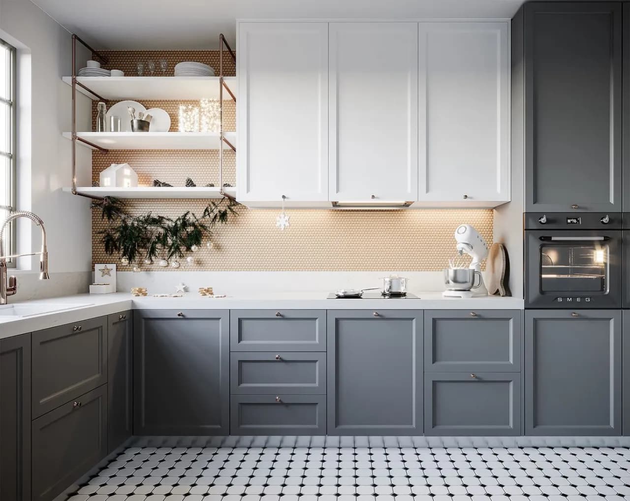 Jakie płytki do szarych mebli kuchennych? Odkryj idealne połączenia